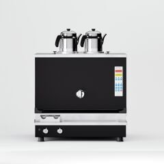 2 Demlikli Elektrostatik Boyalı Akıllı Çay Kazanı / Plus Model / Smart/ Hibrit  (BPPO-S2)
