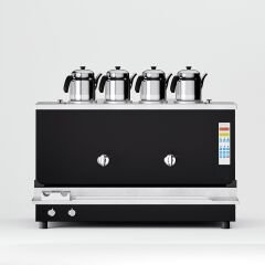 4 Demlikli Elektrostatik Boyalı Akıllı Çay Kazanı / Plus Model / Smart/ Hibrit (BPPO-S4)