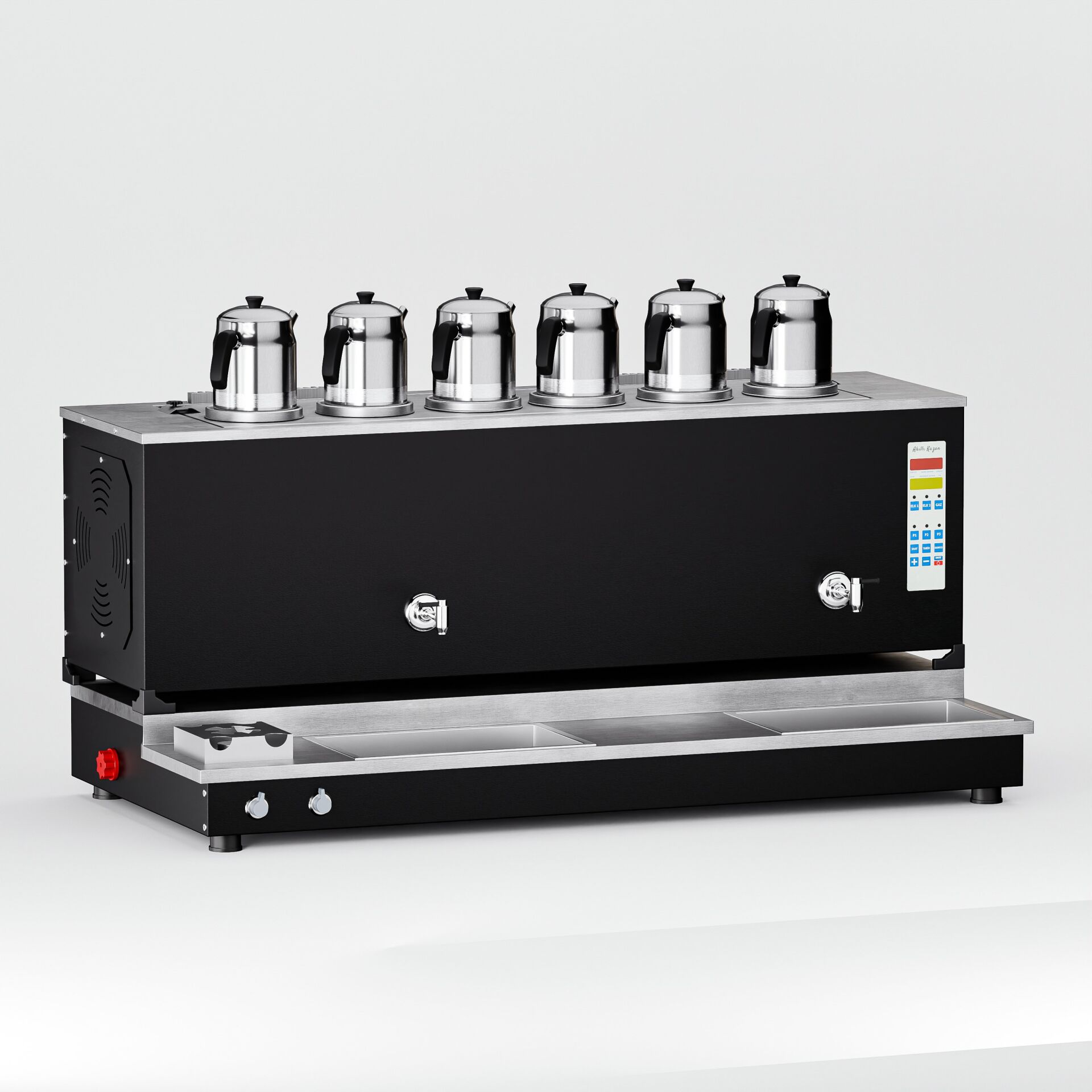 Zentra Black Pro Plus Akıllı S6 Çay Makinesi / Hibrit Enerji, Dijital Zaman Programlı Kontrol (BPPO-S6)