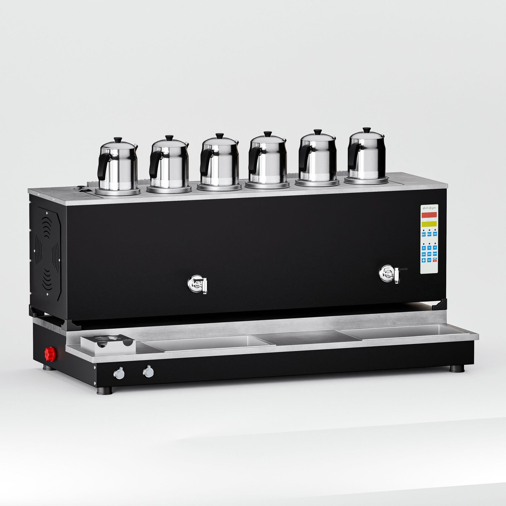 6 Demlikli Elektrostatik Boyalı Akıllı Çay Kazanı / Plus Model / Smart/ Hibrit (BPPO-S6)