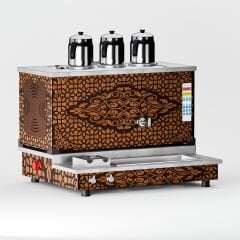 3 Demlikli Bakır Akıllı Çay Kazanı / Plus Model / Smart/ Hibrit (APPO-S3)