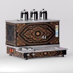 Zentra Bakır Pro Plus Smart S3 Çay Makinesi / Hibrit Enerji, Dijital Zaman Programlı Kontrol (APPO-S3)