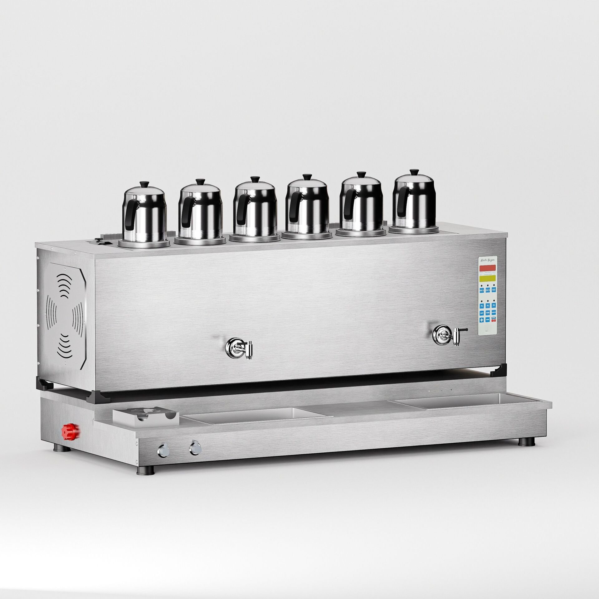 Zentra İnox Pro Plus Smart S6 Çay Makinesi / Hibrit Enerji, Dijital Zaman Programlı Kontrol (İPPO-S6)