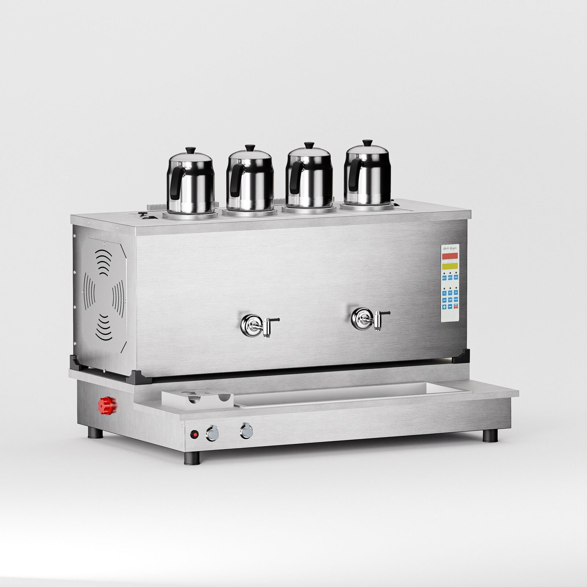 Zentra İnox Pro Plus Smart S4 Çay Makinesi / Hibrit Enerji, Dijital Zaman Programlı Kontrol (İPPO-S4)