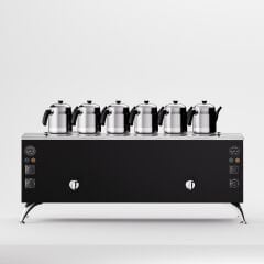 6 Demlikli Elektrostatik Boyalı Elektrikli Çay Kazanı / Kompakt Model / Elektrikli (BPE-6)