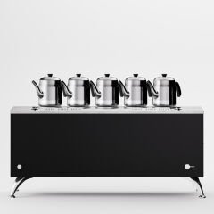 5 Demlikli Elektrostatik Boyalı Elektrikli Çay Kazanı / Kompakt Model / Elektrikli (BPE-5)