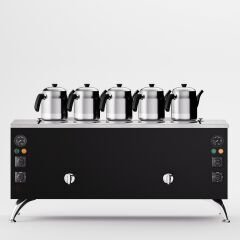 5 Demlikli Elektrostatik Boyalı Elektrikli Çay Kazanı / Kompakt Model / Elektrikli (BPE-5)