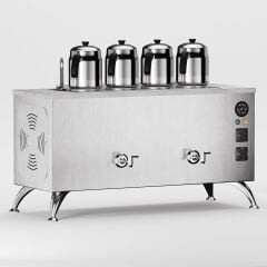 Zentra İnox Pro Compact Elektrikli Çay Makinesi / Kompakt Tasarım, Profesyonel Kullanım(İPE-4)