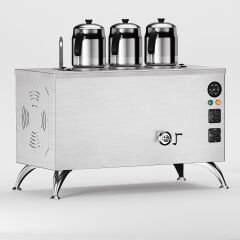 Zentra İnox Pro Compact Elektrikli Çay Makinesi / Kompakt Tasarım, Profesyonel Kullanım(İPE-3)