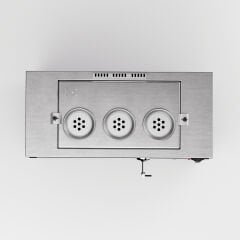 3 Demlikli Elektrostatik Boyalı Gazlı Elektrikli Çay Kazanı / Kompakt Model / Hibrit (BPKO-3)