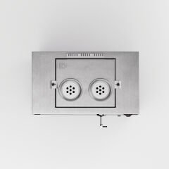 2 Demlikli Elektrostatik Boyalı Gazlı Elektrikli Çay Kazanı / Kompakt Model / Hibrit (BPKO-2)