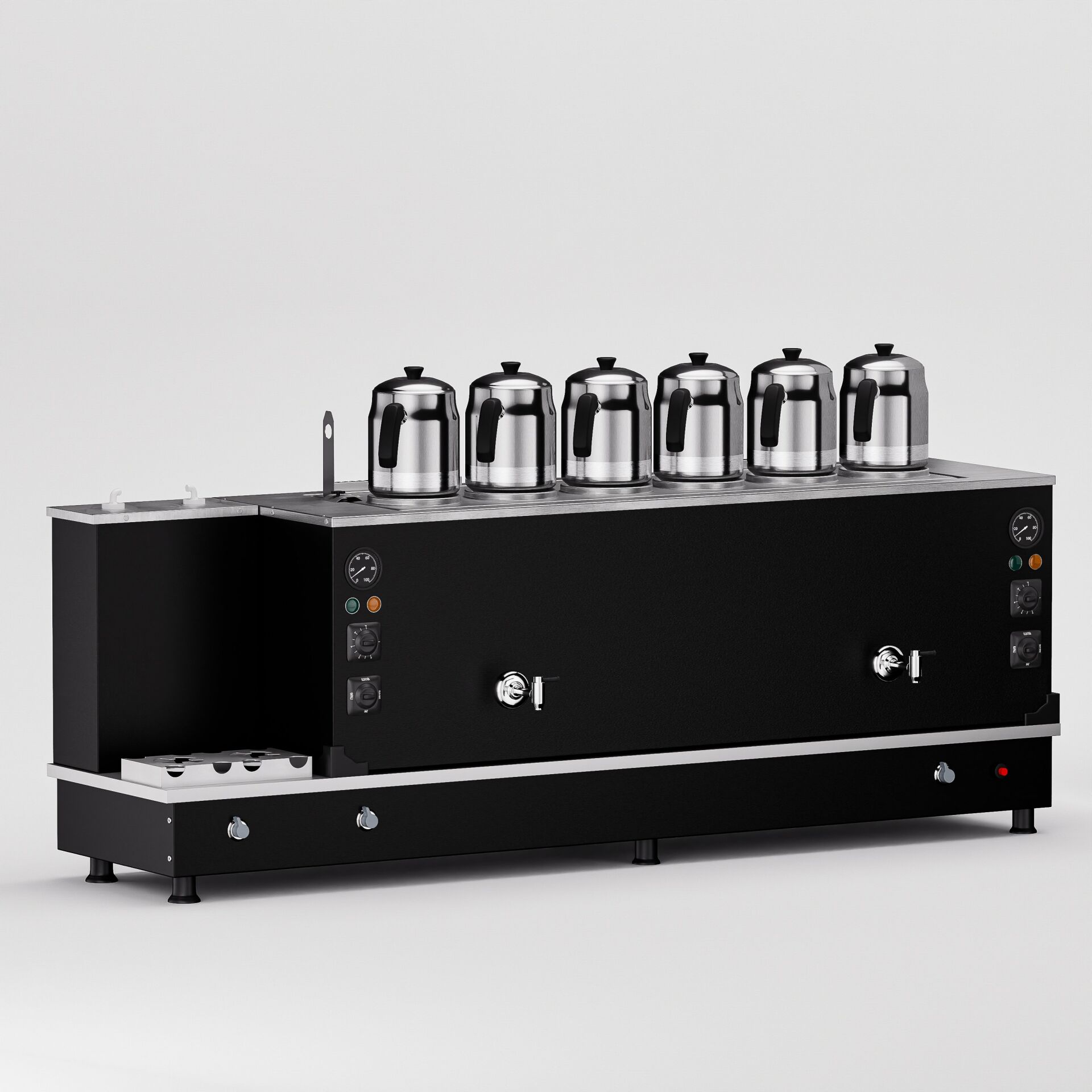 Zentra Statik Turbo Hibrit Çay Makinesi / Profesyonel Kullanım, Çift Enerji Esnekliği (STFO6)