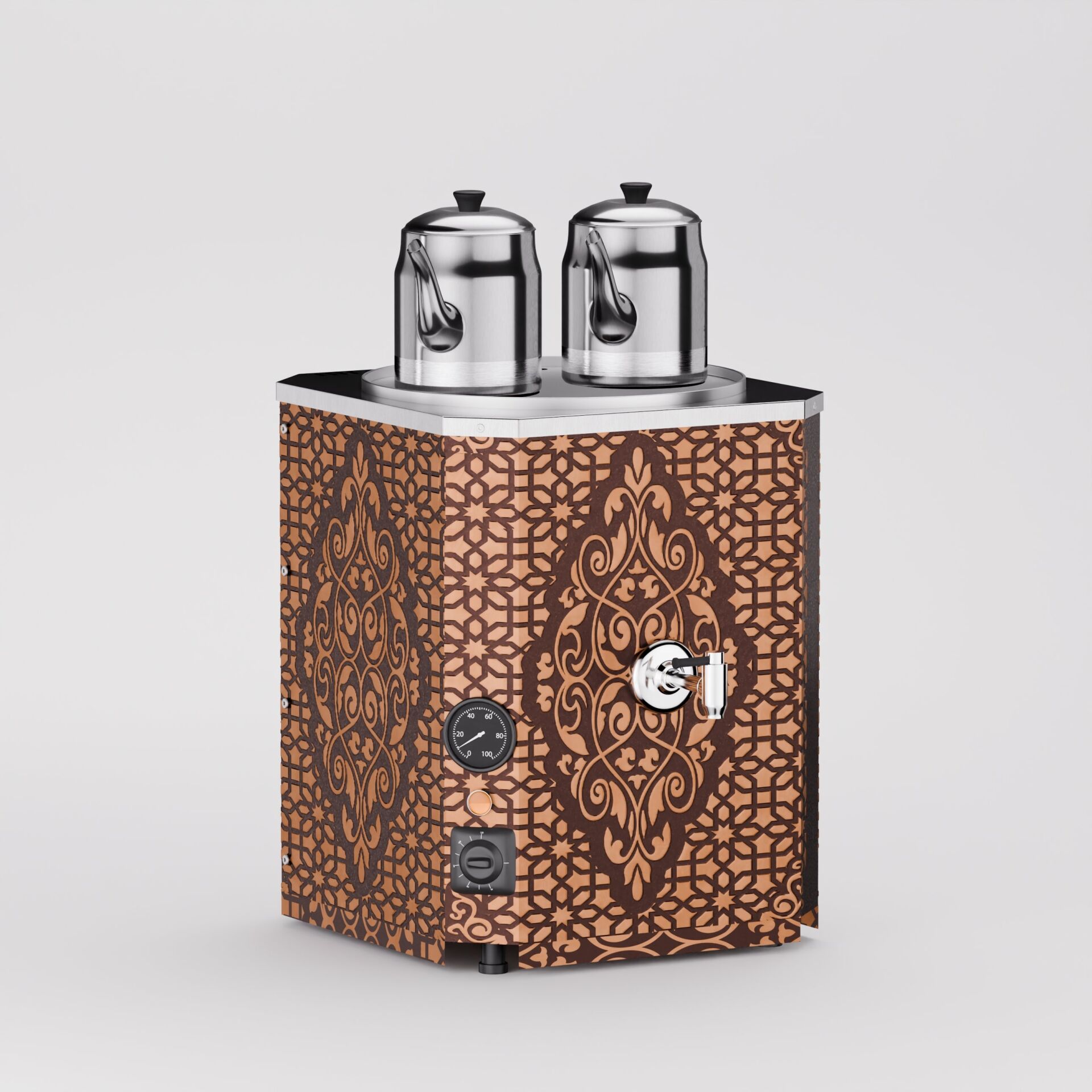 Zentra Bakır Yeni Nesil Jumbo Çay Makinesi / Kompakt Tasarım, İhtiyaca Odaklı Yapı (BYNC2)