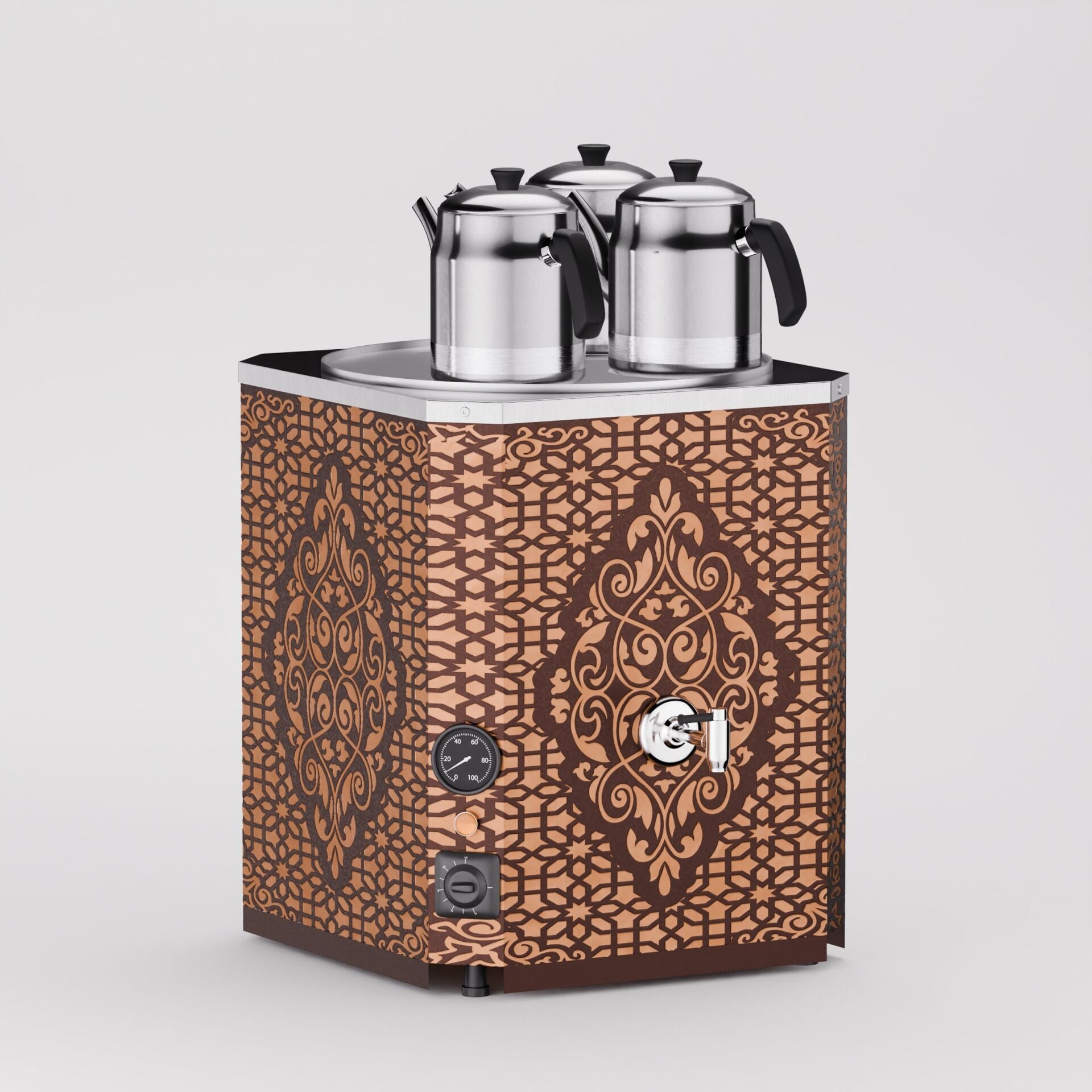 Zentra Bakır Yeni Nesil Jumbo Çay Makinesi / Kompakt Tasarım, İhtiyaca Odaklı Yapı (BYNC3)